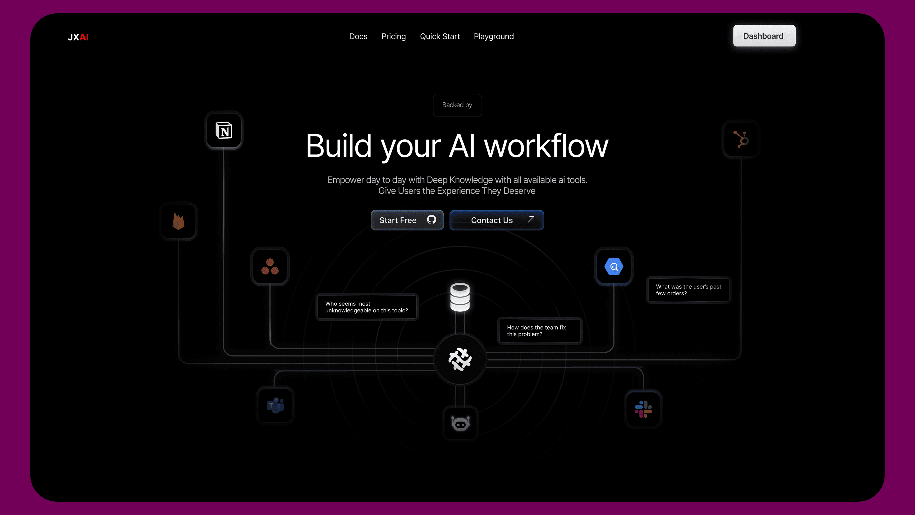 JXAI Workflow Dashboard